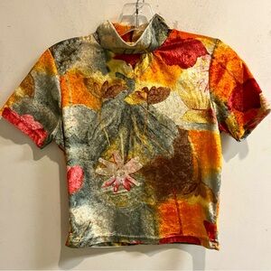 Vintage A. Byer California velour crop top